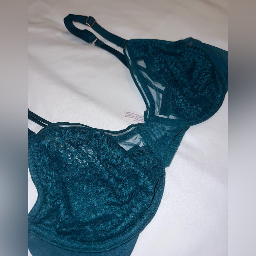 AUDEN Lace Bra Cute Sext Blue Lifting With Underwire